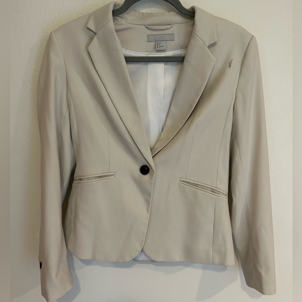 H&M Tan/Cream Blazer